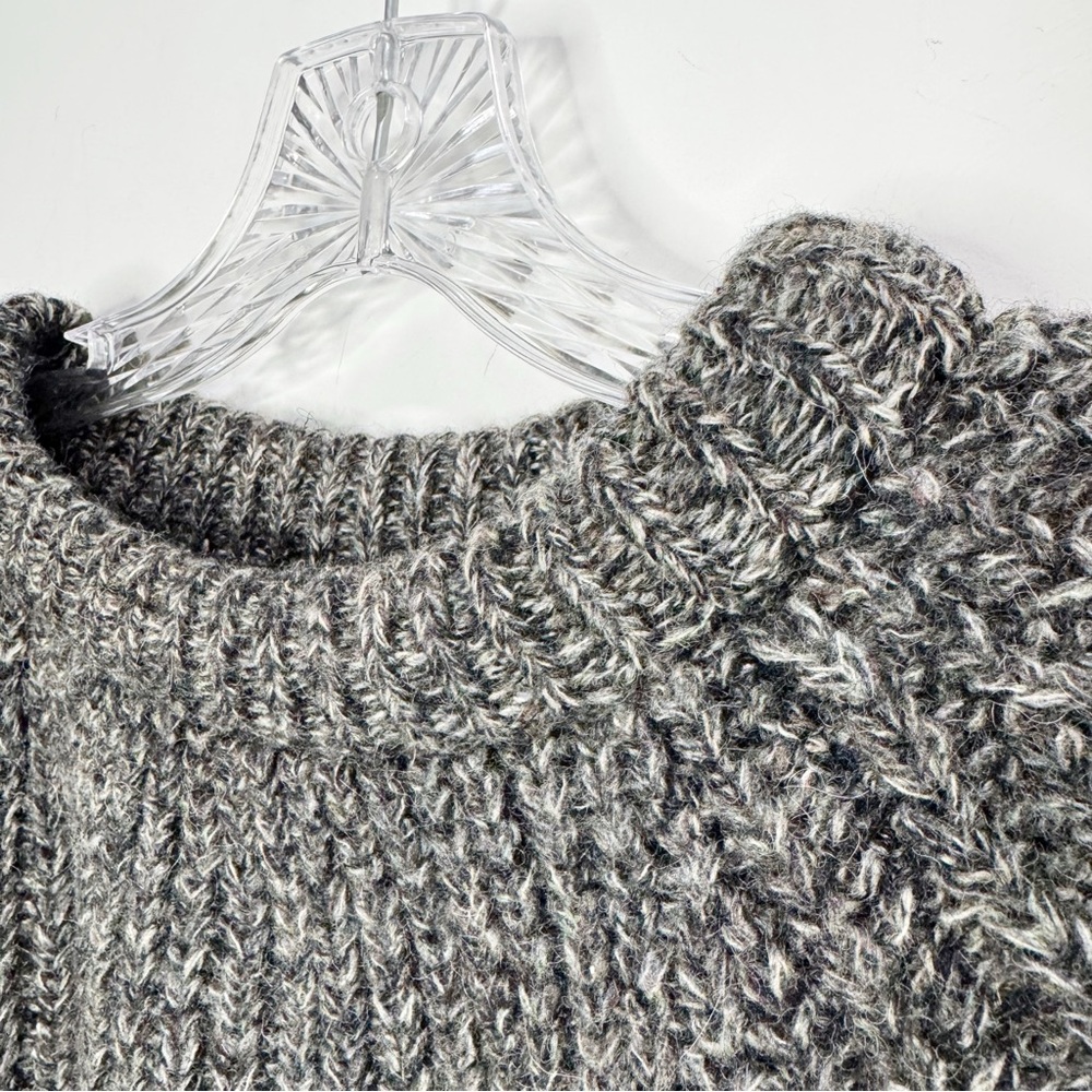 Vintage Dartmoor Jumpers Chunky Knit Gray 100% Wool Sweater Size XL - Picture 5 of 13